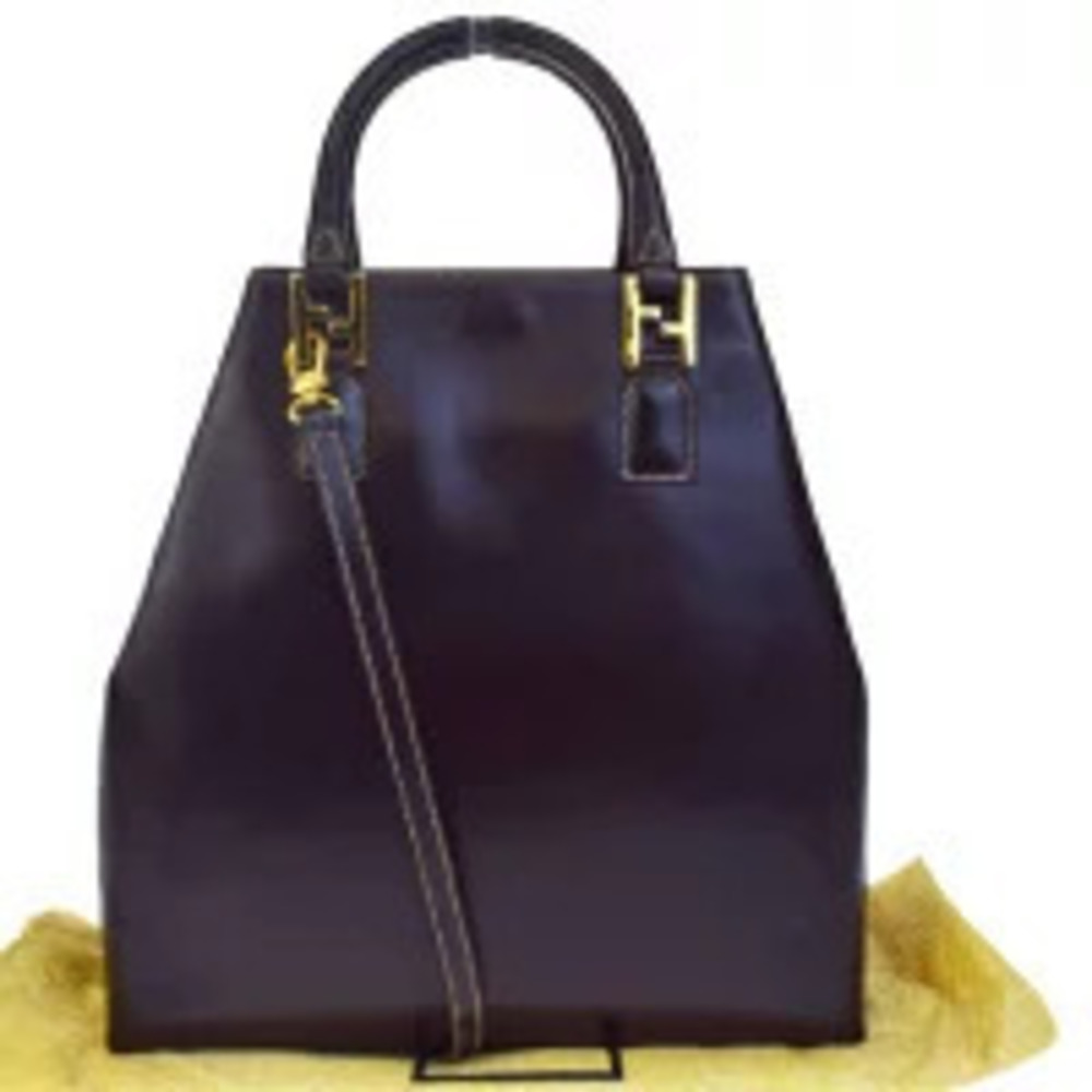 Fendi Handbag Shoulder Bag Brown Leather